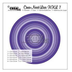 Crealies • Crea-Nest-Lies XXL Stanzschablone no.7 Kreise