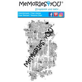 Memories4you Stencil (A5) "Grunge" Stempel A6 "Grunge mix" und "Zeitung"    g