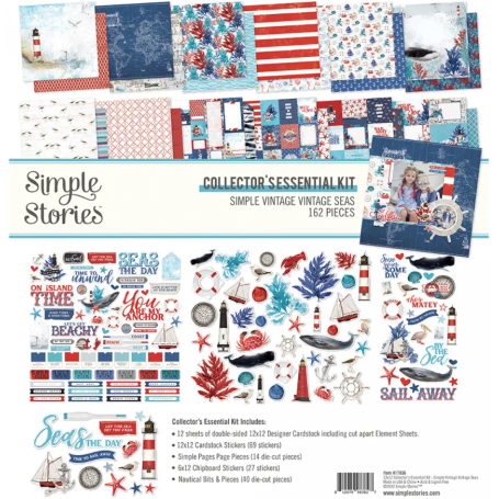 Simple Stories Simple Vintage Vintage Seas Collector's Essential Kit