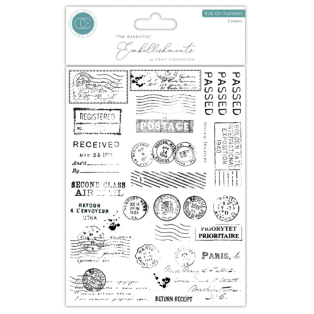 The Collector Rub on Transfers Postage (2pcs)