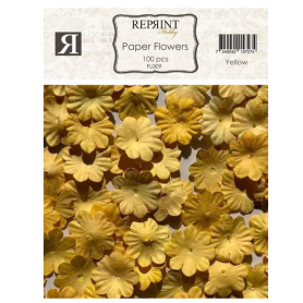 Paper Flowers Yellow (100pcs)