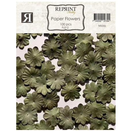 Reprint Paper Flowers Moss (100pcs)