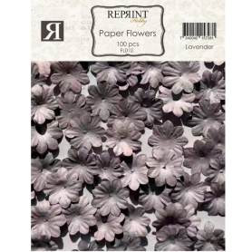 Reprint Paper Flowers Lavender (100pcs)
