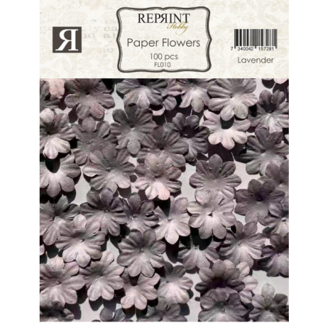 Reprint Paper Flowers Lavender (100pcs)