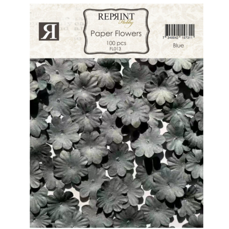 Paper Flowers Blue (100pcs)