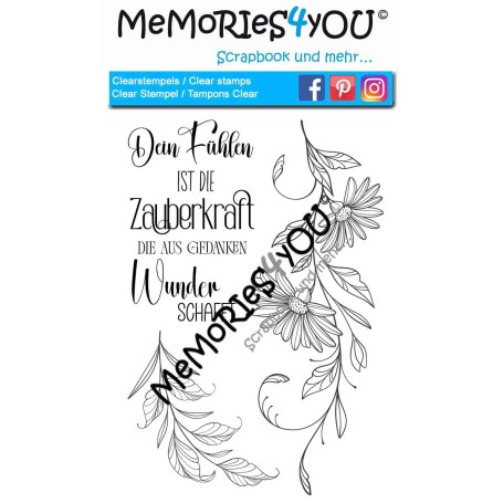 Memories4you A6 Stempel "Blüten"