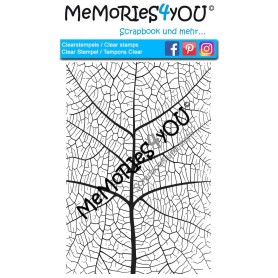 Memories4you A6 Stempel "Hintergrund Blatt"