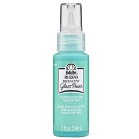 Murano Glass Paint Iridescent Aqua 2 fl oz