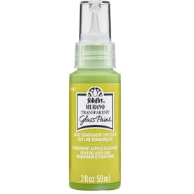 Murano Glass Paint Transparent Lime Green 2 fl oz
