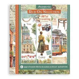 Art of Travelling Rub-On 20,5x23cm Assortment (6pcs)