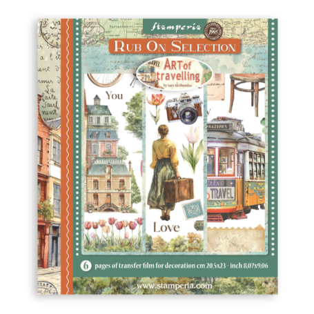 Art of Travelling Rub-On 20,5x23cm Assortment (6pcs)