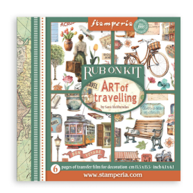 Art of Travelling Rub-On 15,5x15,5cm Assortment (6pcs)