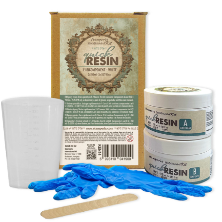 Quick Resin 1:1 bicomponent white (2x150ml)