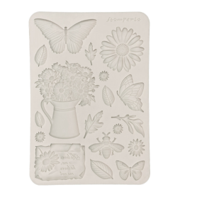 Daisy Art A5 Silicon Mould Daisy and Butterfly