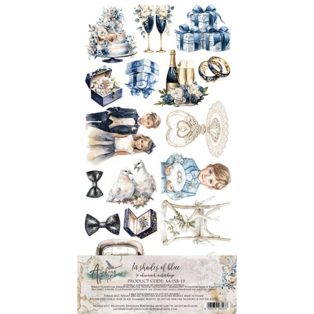 Alchemy of Art - 15x30 cm (6x12) Set - Shades Of Blue