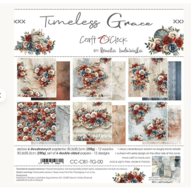 Craft O’Clock Paper Pack 30,5 x 30,5 cm, Timeless Grace