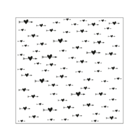 Mundart Stempel  • Stencil Pfeil Herzen