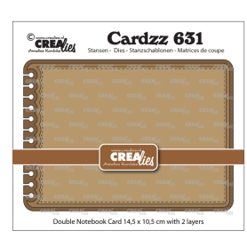 Cardzz Dies Double Card Notebook 14,5 x 10,5 cm with Rounded Corners (CLCZ631)