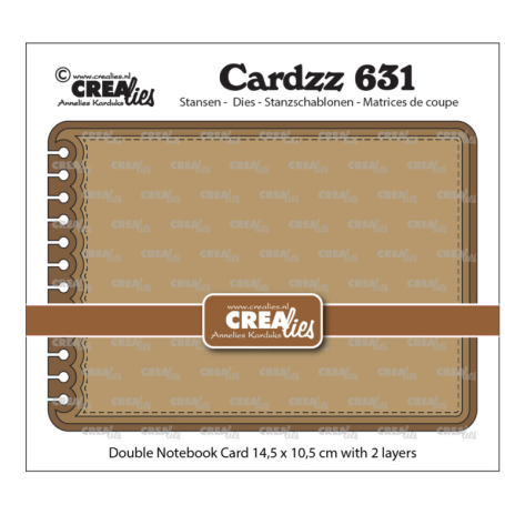 Cardzz Dies Double Card Notebook 13,5 x 13,5 cm with Rounded Corners
