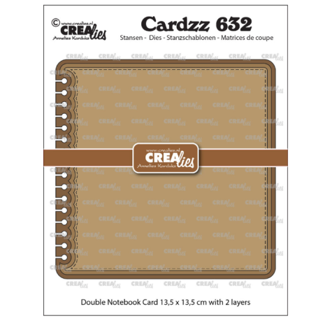 Cardzz Dies Double Card Notebook 13,5 x 13,5 cm with Rounded Corners (CLCZ632)