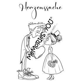 Memories4you Stempel (A6) "Herzenssache"