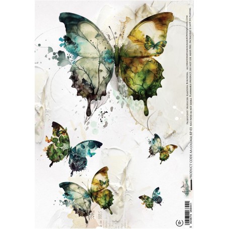 Rice Paper Schmetterling Collage, A4