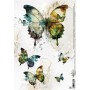 Rice Paper Schmetterling Collage, A4