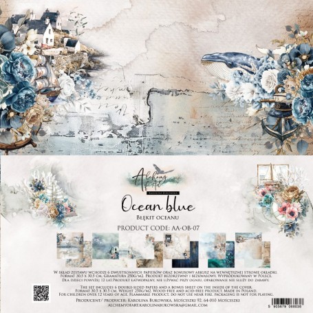 Paper Collection Set 30,5x30,5 cm Ocean Blue