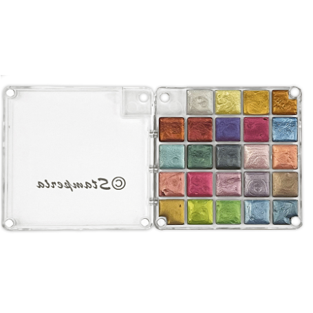 Stamperia -  - Watercolors Metallic Paint Set 24 Farben