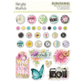 Simple Vintage Life in Bloom Decorative Brads