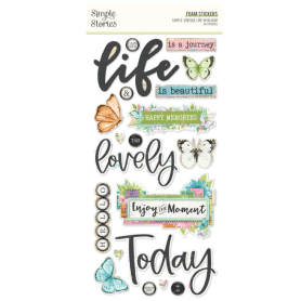 Simple Vintage Life in Bloom Foam Stickers