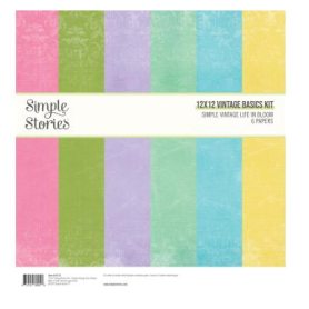 Simple Stories Simple Vintage Life in Bloom 12x12 Inch Vintage Basics Kit