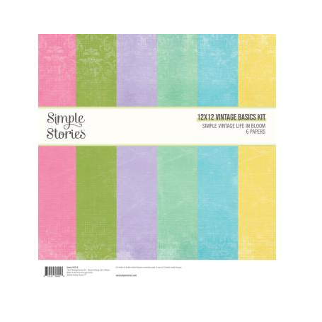Simple Stories Simple Vintage Life in Bloom 12x12 Inch Vintage Basics Kit
