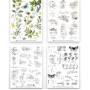 Garden Chronicles Essentials 6x8 Inch Rub-On Transfer Set by Katie Pertiet