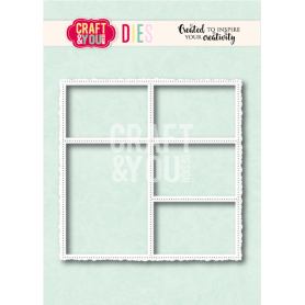 Craft & You Stanzschablone -  Layout Old Frame