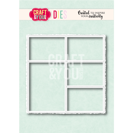 Craft & You Stanzschablone -  Layout Old Frame