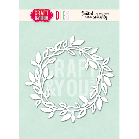 Craft & You - Stanzschablone - Cutting die -  CW408 Blätterkranz