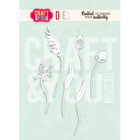 Craft & You - Stanzschablone - Cutting die -  Wildblumen von Gosia
