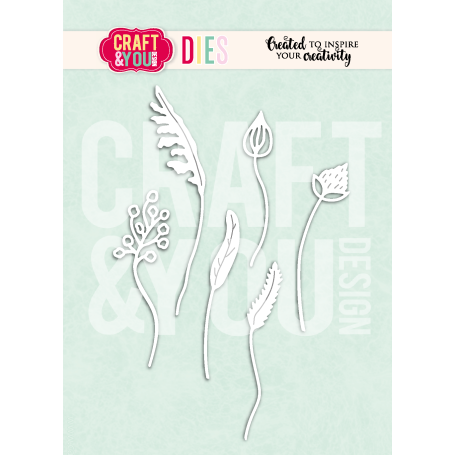 Craft & You - Stanzschablone - Cutting die -  Wildblumen von Gosia