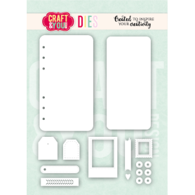Craft & You - Stanzschablone - Cutting die -  Journal Base von Bea