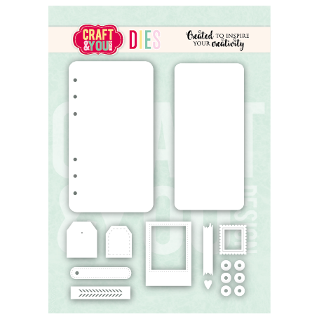 Craft & You - Stanzschablone - Cutting die -  Journal Base von Bea