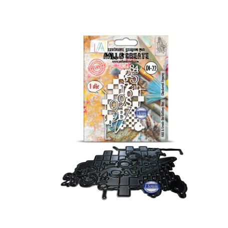 AALL and Create - Die-Cutting Die Set -  "Checkered Figures"