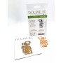 NEU NEU NEU!!! Double U Design  Stanze "Glücksgrüße"