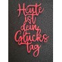 NEU NEU NEU!!! Double U Design  Stanze "Heute ist dein Glückstag"
