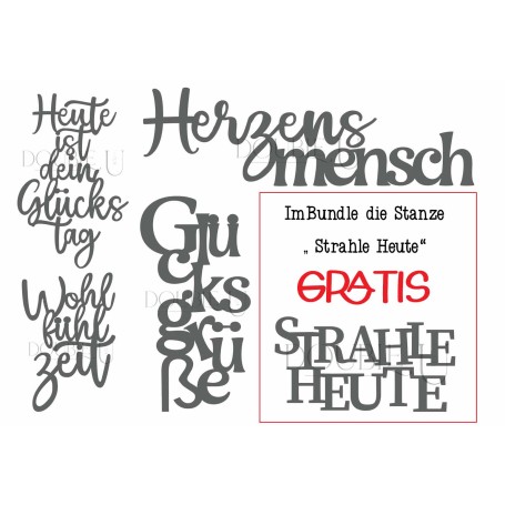 NEU NEU NEU!!! Double U Design  "Stanzen im Bundle"  "Strahle Heute" liegt GRATIS dabei !!!
