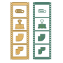 Vaessen Creative - Stanz- und Prägeschablonen Vintage-Filmstreifen