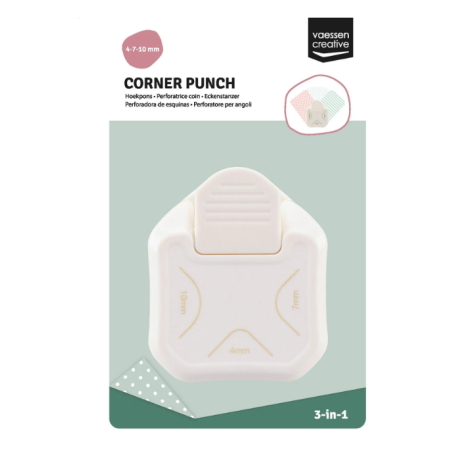 Vaessen Creative 3 in 1 Corner Punch -  4mm / 7mm / 10mm