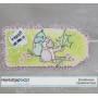 Showroom Party -Memories4you A6 Stempel " Papageien " Achtung Produktionsfehler