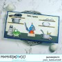Showroom Party -Memories4you A6 Stempel " Papageien " Achtung Produktionsfehler