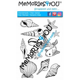 Showroom Party - Memories4you Stempel (A6) "Muscheln"